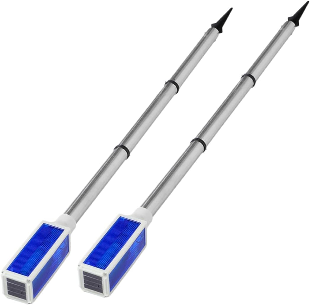 Luces solares reflectantes para caminos exteriores 2pcs miniatura 1