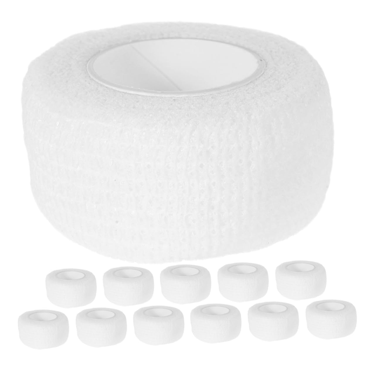BRIGHTFUFU Self-Adhesive Bandage Wrap 12 Rolls Finger Toe Wounds Protection Elastic Nonwoven Tape for Sports Injuries