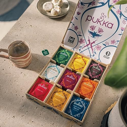 Pukka-Tea-Gift-Box-Herbal-Health-Wellness-Tea-Self-Care-Selection-Organic-Tea-Best-for-Birthdays-Anniversaries-Holidays-45-Tea-Bags-9-Flavors