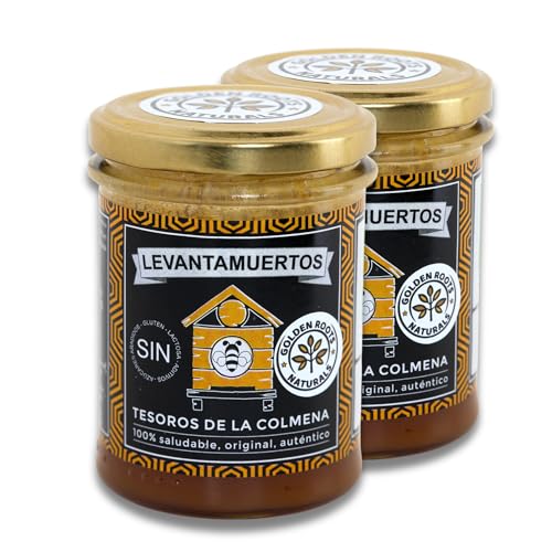 Levantamuertos Original - Miel Cruda Pura de Abeja, Polen, Jalea Real, Tintura Madre de Propolis - Energia contra el Cansancio 100% Natural - Pack Ahorro
