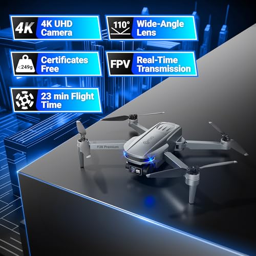 Contixo F28A Premium Drone With 4K Camera, Two-axis Gimbal, 23 Mins Flight Time, 110° Wide-angle, Follow Me, Auto Return, 1000m Control Range, GPS Professional Drones For Adults, Beginner, Teenager - Image 4