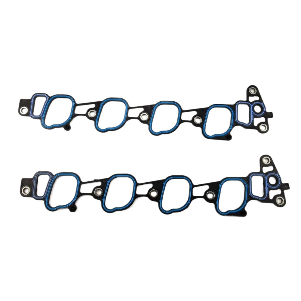 Intake Manifold Gasket MS16296 Compatible with 99 04 E150 4.6L 5.4L 16V(Blue)