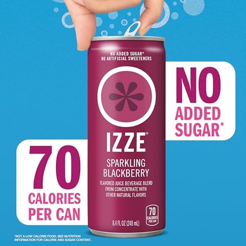 Izze Sparkling Juice, 4 Flavor Variety Pack, 8.4 Fl Oz (24 Count) - 4