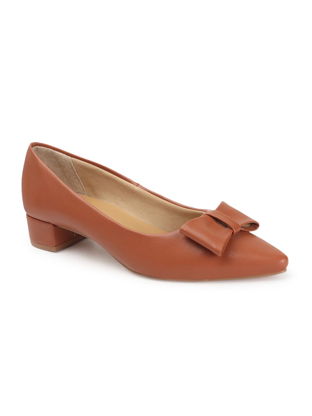 carlton london Women Comfortable Block Heel Pointed Toe Slip On Fashion Shoes for Daily use, Office use, Casual use-picture-52