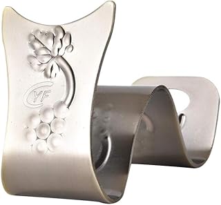 UPKOCH Blat stojak na wino w kształcie litery W żelazny uchwyt na butelkę wina vintage pojedynczy stojak na butelki blat szafka ekspozycja do domu restauracji brązowy)