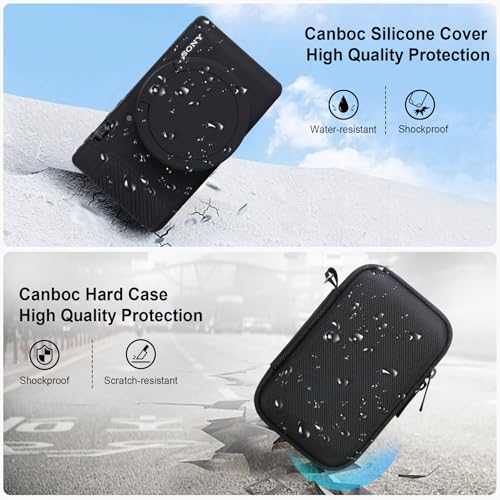 Funda rígida Canboc para cámara Sony ZV-1, color negro miniatura 4