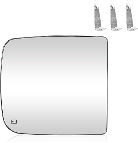 Miniatura 7 de Espejo calefactable superior derecho del pasajero para espejos de remolque Dodge Ram 1500 2500 3500 4500 5500 2009-2020, repuesto 68067726AA