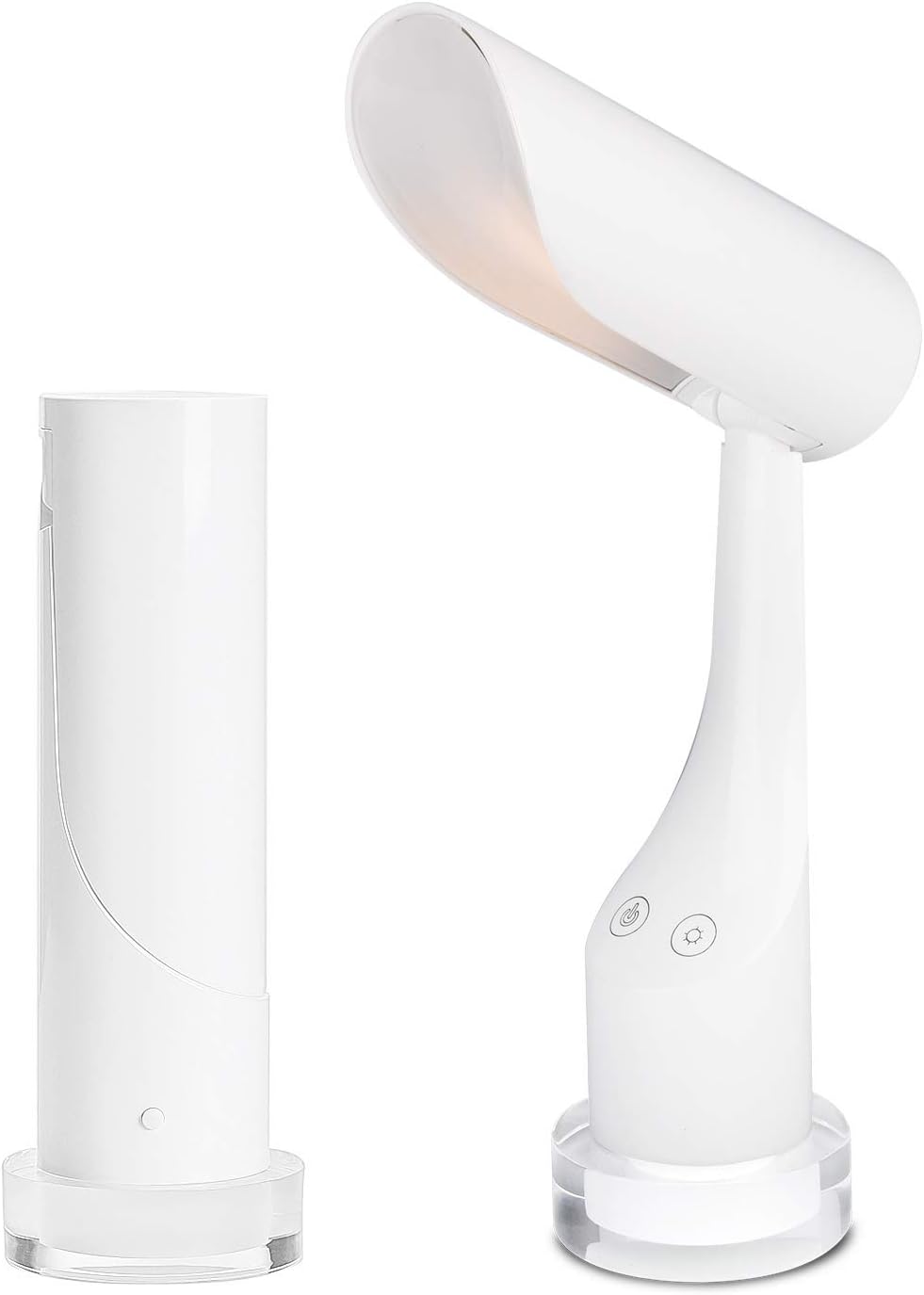 LED Desk Lamp, Touch Sensitive Control USB Charging Table Lamp, Eye-Caring Folding Dimmable Office Lights with 2 Brightness Warm White Lighting for Reading, Working, Studying