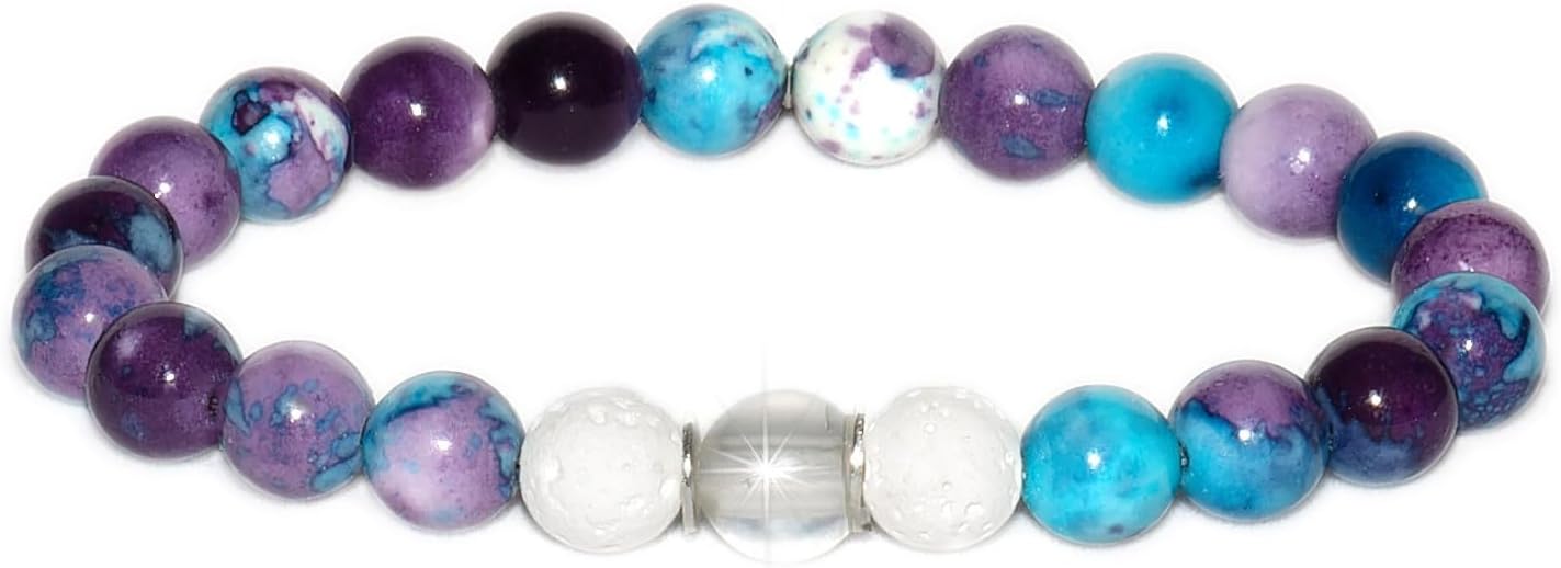 Bead Bracelet - Gemstone Beaded Essential Oil Diffuser Wristband with advanced Technology