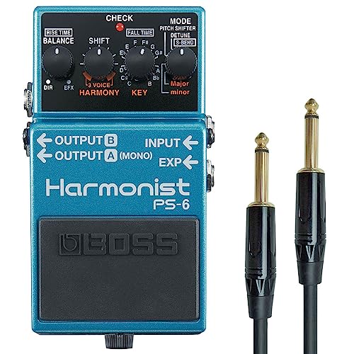 Boss PS-6 Harmonist Pitch-Shifter Effektgerät Pedal + keepdrum Klinkenkabel