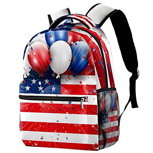 Sac à dos de voyage drapeau américain 4 juillet fille garçon et sport