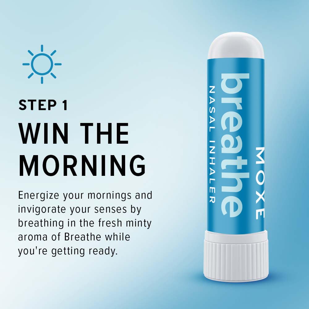 MOXĒ Daily Aromatherapy Nasal Inhalers Set, All Day Aromatherapy