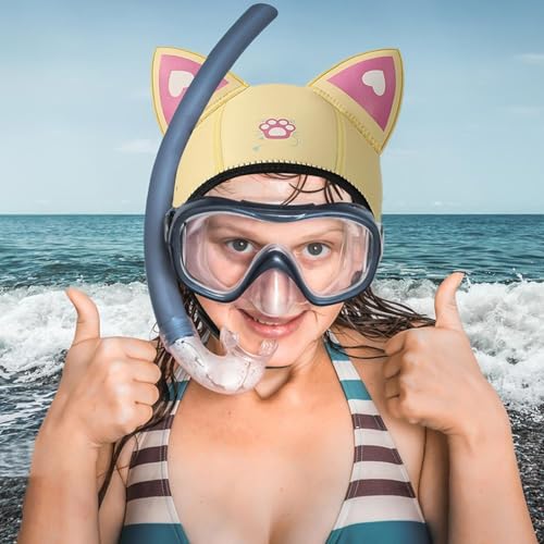 Capucha de buceo de neopreno premium de 3 mm confeccionada para natación ergonómica 3