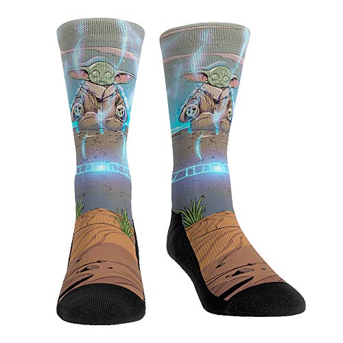 Star Wars: The Mandalorian Premium Socks (Large/X-Large The Child Baby Yoda - Force Meditation)