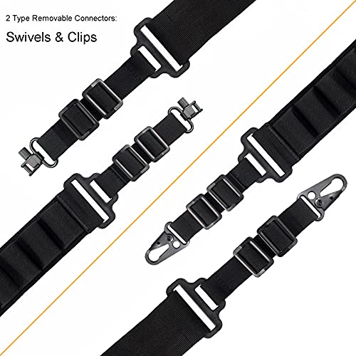 Depring Shotgun Ammo Sling Adjustable 2 Points Gun Shoulder Strap With 16 Loops For 12G 20G Shells #TOP4