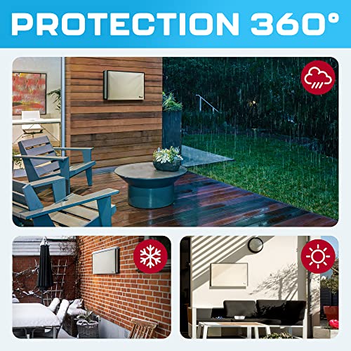 Outdoor Tv Cover 36-39 Inch | Waterproof And Weatherproof Tv Covers | Outdoor Tv Enclosure | Smart Shield Tv Screen Protector For Outside Tv | Cover For Moving | Tv Display Protectors – Beige #TOP3