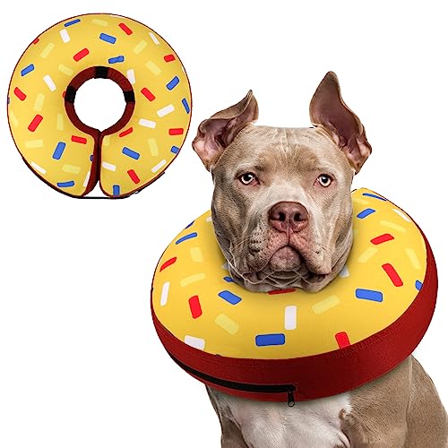 Image of Supet Inflatable Dog Cone Collar Alternative After Surgery, Dog Neck Donut Collar Recovery E Collar for Neuter, Soft Pet Cone for Small Medium Large Dogs