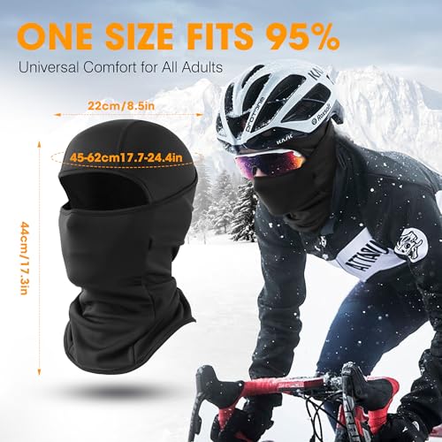 Image of WTACTFUL 1-2 Pack Ski Mask Balaclava, Windproof Warmer Thermal Winter Men | Ultra-Soft & Breathable Fabric, Perfect Helmet Fit, Cold Weather Face Mask for Skiing Snowboarding Motorcycle Cycling, Women