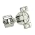 Rok Hardware 25 Pack Grass TEC 864 108 Degree 1/4" Overlay 3 Level Soft Close Screw On Compact Cabinet Hinge 04429A-15 3-Way Adjustment 45mm Screw Hole Pattern