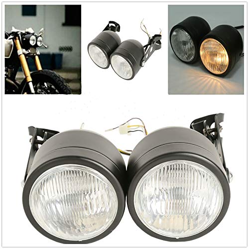 Motorcycle Twin Front Headlight lamp Bracket For Harley Street Dual Sport Dirt Bikes Street Fighter Naked Cafe Racer