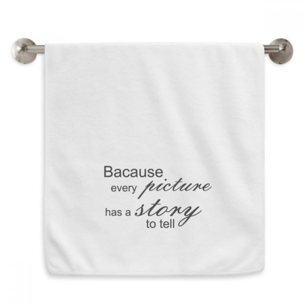 Serviette blanche histoire photo au tissage moelleux et absorbant