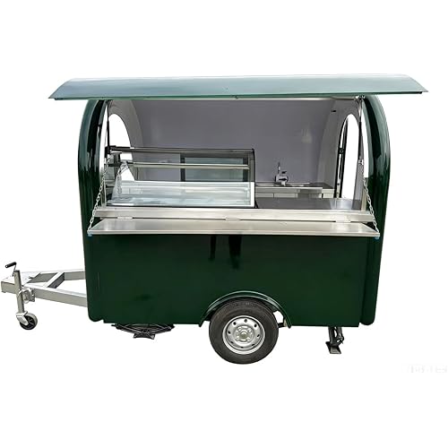 Customizable Fully Equipped Food Trailer, Commercial Mobile Concession Food Truck for Business, Street Food Vending Cart for Hamburger, Pizza, Professional Mobile Catering Trailer