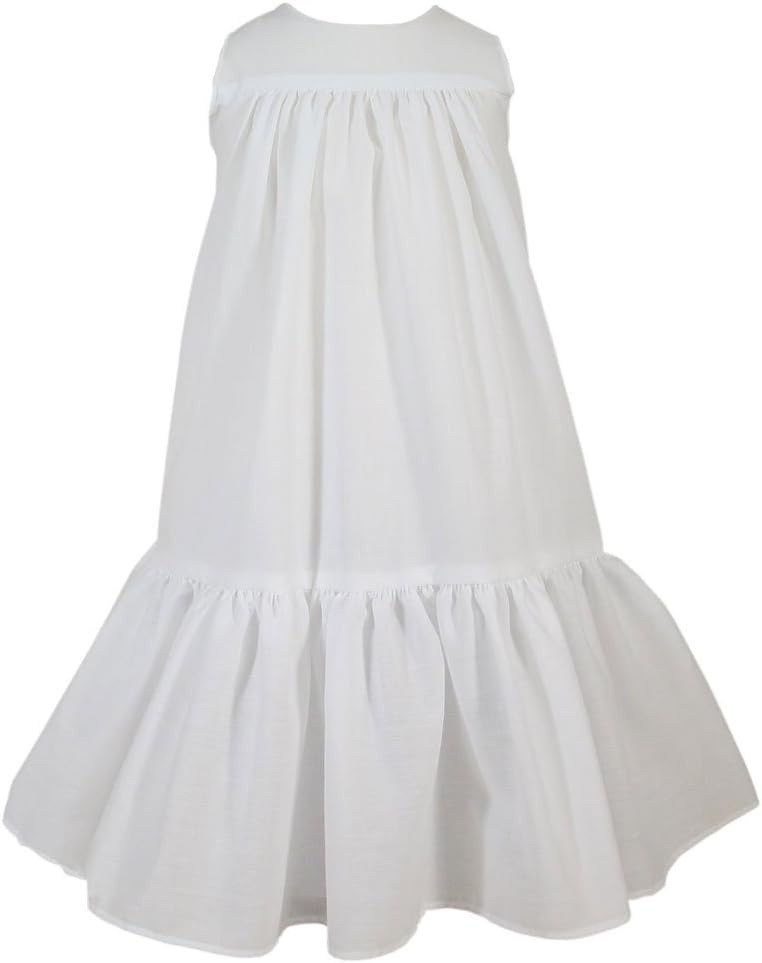 Little Things Mean A Lot Sleeveless 20" Poly Cotton Slip with Ruffle