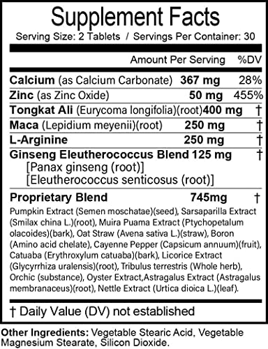 Image of Zonata Stay Hard XL Supplement for Men is a Natural Formula Designed to Support and Sustain Men's Energy and Performance Levels, Stay Hard XL Promoting Overall Health and Vitality. (60 Tablets)