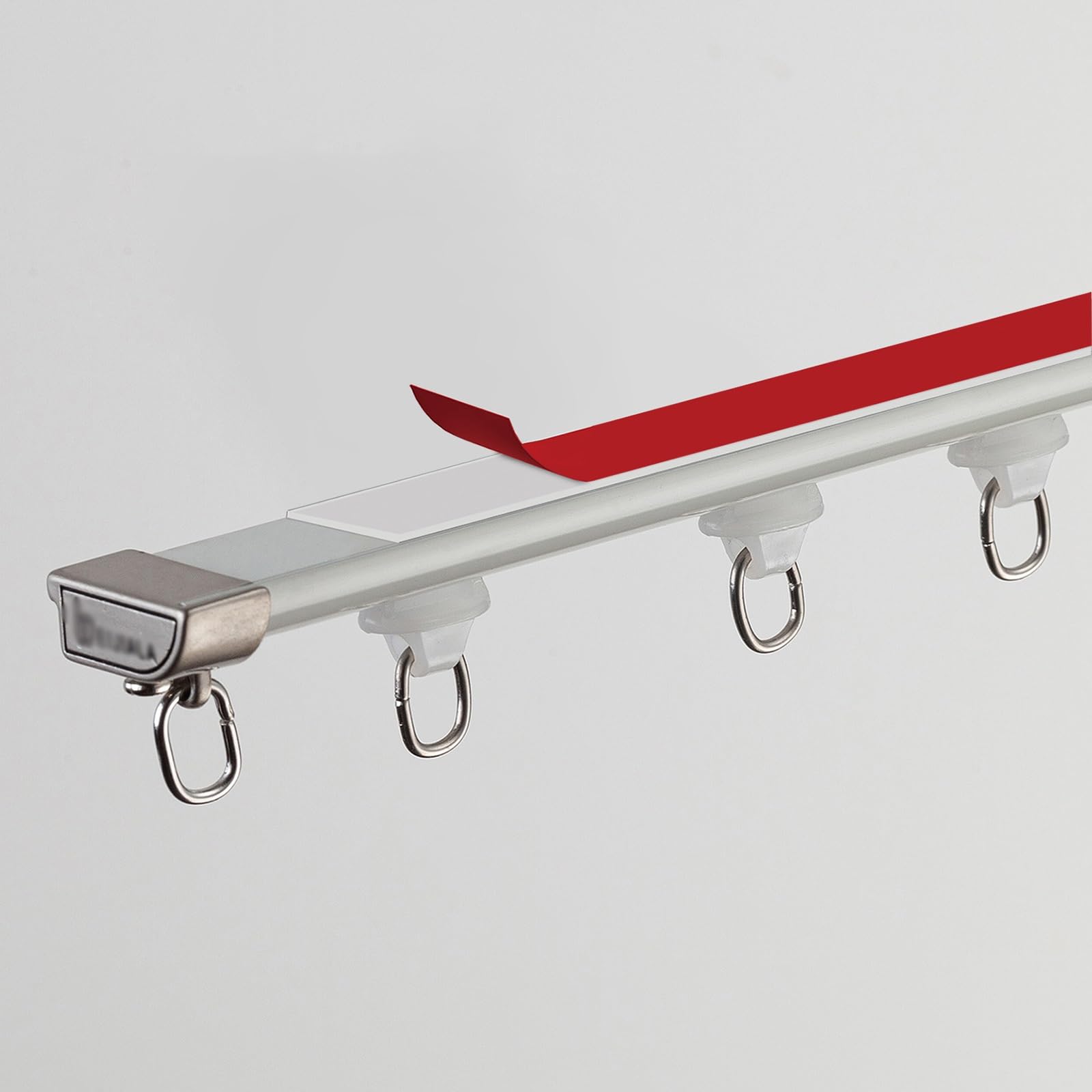 Rail de rideau de plafond autocollant pour installer des rideaux sans percer