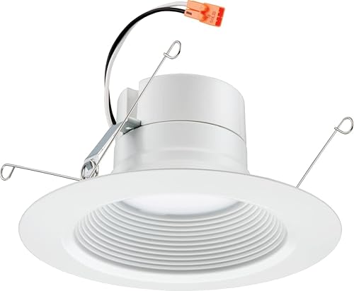 Lithonia Lighting 65BEMW HL 30K 90CRI M6 5 y 6 Serie E LED de alto lumen blanco cálido 3000K módulo de borde deflector iluminación empotrada