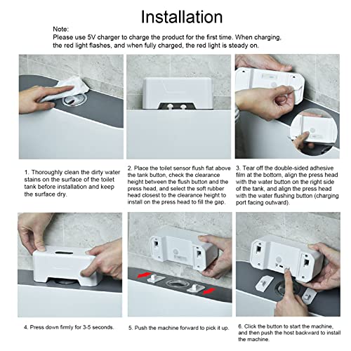 Automatische Toilettenspülung, Intelligentes Zuhause, Automatische Toilettenspülung, Intelligente Elektrische Toilette, Druckknopf-Sensorspülung, Infrarot-Toilettenspüler,