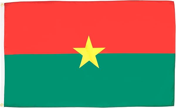 AZ FLAG - Burkina Faso Flag - 3x5 Ft - 100D Polyester Burkinabe Banner with Two Metal Grommets - Fade Resistant - Vivid Colors - 3' x 5' Feet - 150x90 Cm - 1