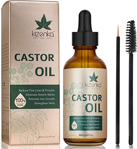 Castor Oil for Hair Growth, Castor Oil Serum for Eyebrows, Hair and Eyelashes Fits for Man and Women - 60ML