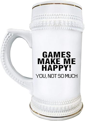 Funny Gifts for Game Developer Designer Beer Stein Mug 22oz Ceramic Novelty Drinkware - Video Gaming Design Dev Team Development Cute Gag Idea -