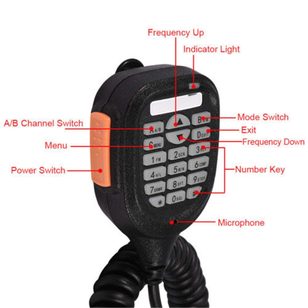 218 VHF/UHF Dual Banda Coche móvil Interphone del Coche Vehículo Transceptor con Programable por PC Largo Alcance Pantalla LCD 200 Canales 136-174/400-470MHZ 25W