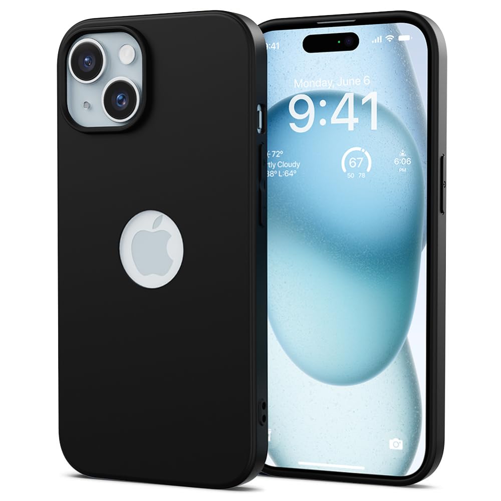ExpressB® for iPhone 15 Case Cover Matte Finish | Round Cut for Logo Visibility | Slim Fit Silicone Soft Matte Back Case for iPhone 15 - Black (B0CNX9C54F) Amazon Price History, Amazon Price Tracker