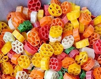 SHENKY Colorful Mix Fryums, Flower papad, Ready to Fry Papad Snacks, Flower fryums - 400 Gm