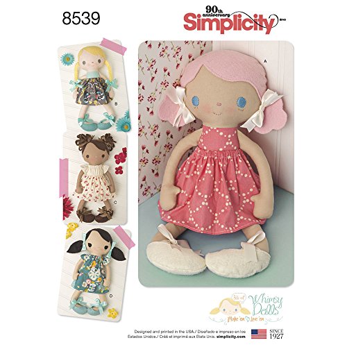 Simplicity Whimsy Doll Clothes Sewing Patterns, One Size Only