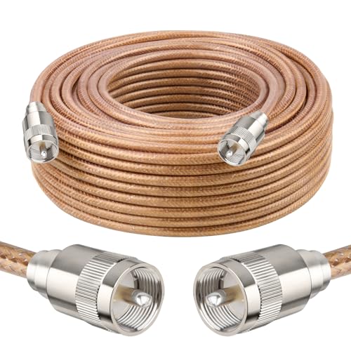 XRDS RF 75FT RG8X Coaxial Cable with PL259 Connectors