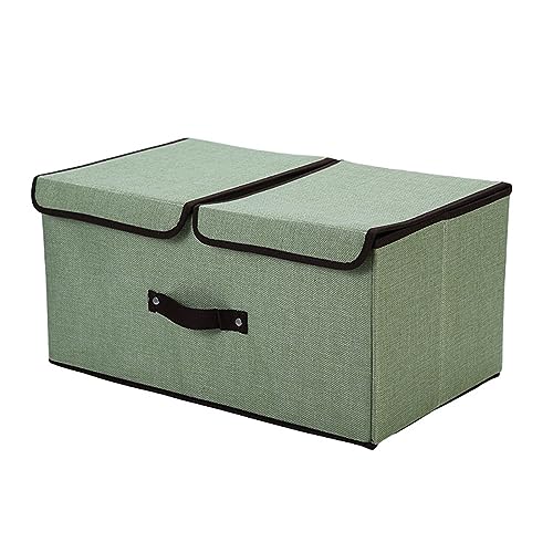 Boîtes pliables en tissu de lin premium avec double couvercle rigide
