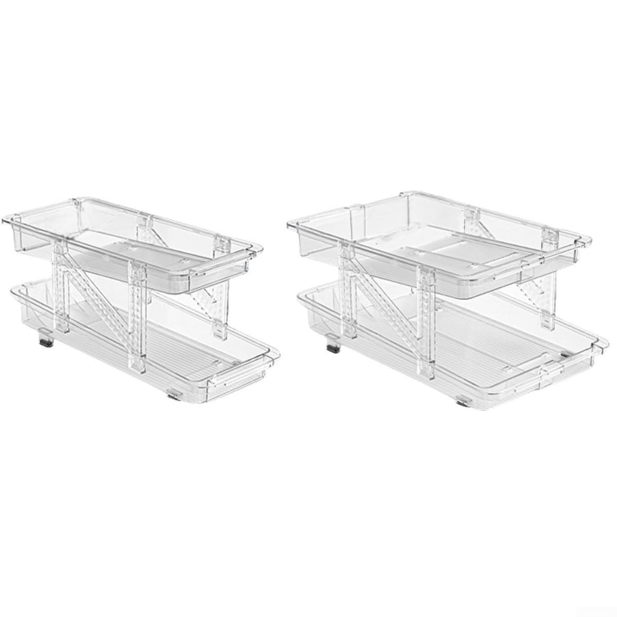 Dispensador de latas rodantes for nevera, organización de despensa de almacenamiento de latas de refrescos en la encimera, for armario de cocina y nevera, 2 uds.