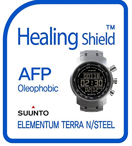 Healing ShieldHealingshield Screen Protector Oleophobic AFP Clear Film for Brand Watch Elementum Terra N Steel [Front 2pcs]