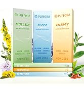 3-in-1 Herbal Diffuser Pen, Support for Lung Rest &amp; Energy &amp; Comfortable Sleep, Extracts of Mulle...