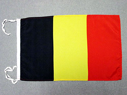 AZ FLAG Drapeau Belgique 45x30cm - PAVILLON Belge 30 x 45 cm Haute qualité