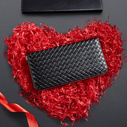 LAORENTOU Men's Genuine Leather Wallet for Checkbook Credit Cards Vintage Long Bifold Wallet Clutch Purses for Men4