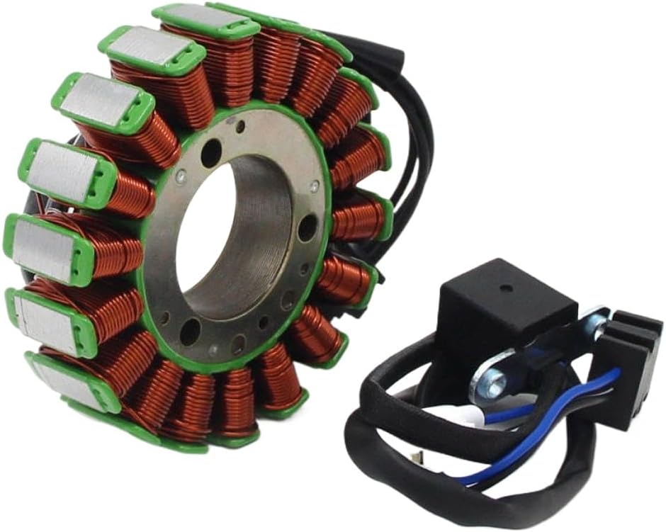 Stator Coil Ignition Assembly Compatible with Bayou 300 2WD/4WD KLF300 KEF300 (1988–2006) – Replaces OEM Part Numbers 21003-1276 and 21003-1173