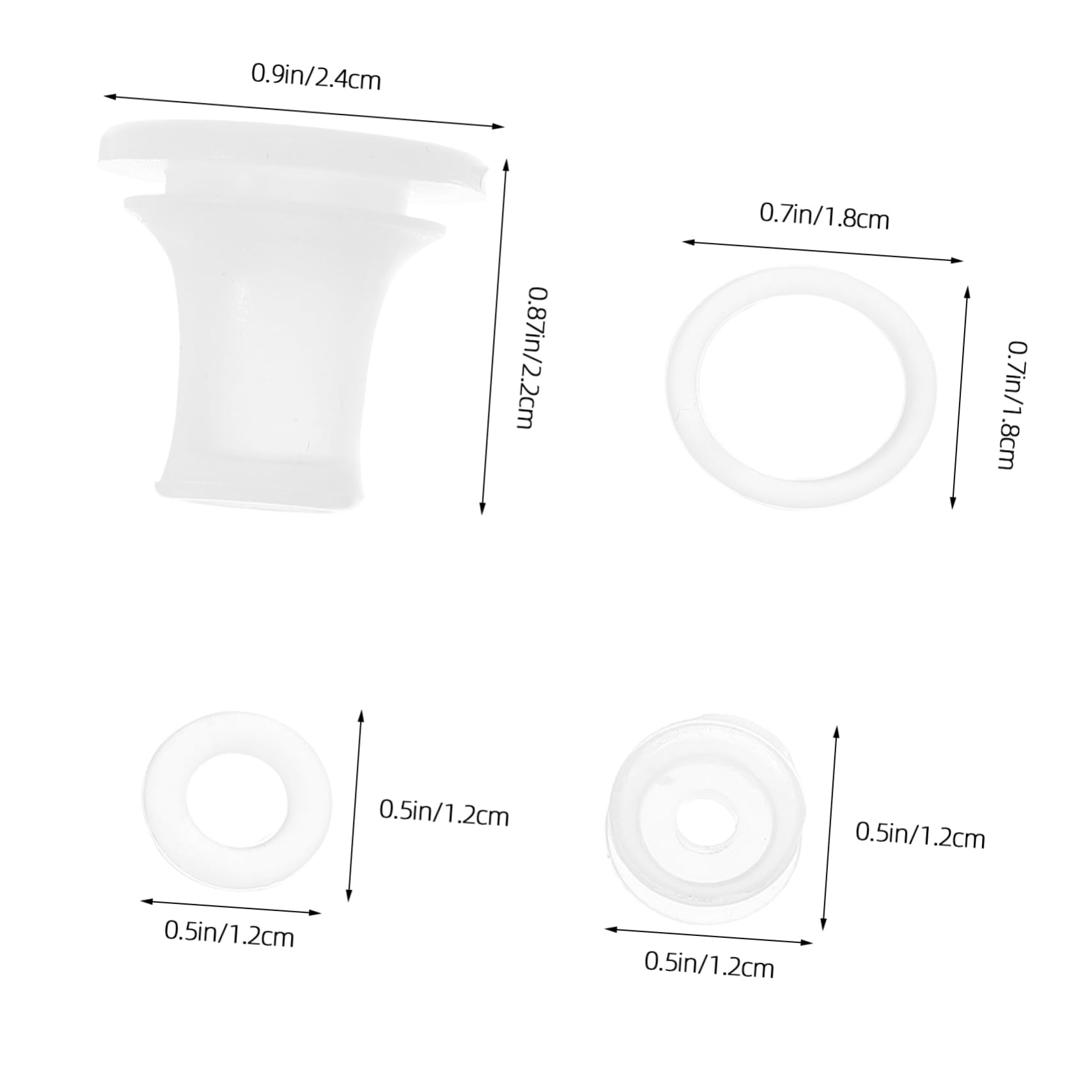 Angoily 10Set Silicone Pressure Cooker Sealing Rings Floater Valve Replacement Kit Accessories for Electric Cookers Durable Heat Resistant Gaskets for Easy Maintenance