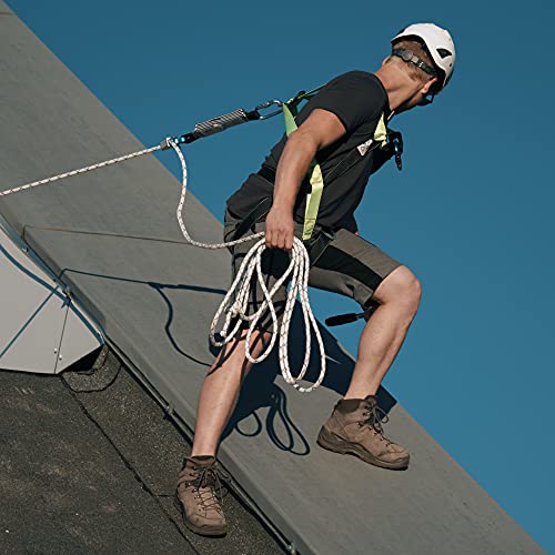 Foto von FLG Safetytec Fallschutz Komplettset - 2-Punkt Auffanggurt mit 10m Verbindungsmittel und 2m Bandschlinge für maximale Sicherheit bei Höhenarbeiten gem. EN353 / 361/795