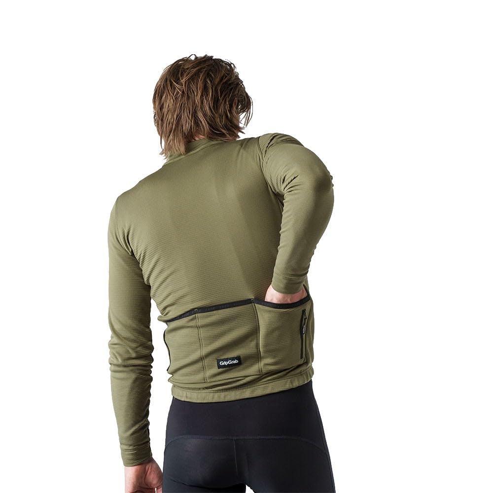 GripGrab Gripgrab Explr Merinotech Thermo Langarmtrikot Maglia da Ciclismo Uomo (Pacco da 1)