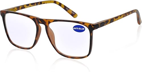 Miniatura 7 de MARE AZZURO Lentes de lectura con bloqueo de luz azul para hombre, tamaño grande, cuadrado, para lectura de computadora, 1.0, 1.25, 1.5, 1.75, 2.0,